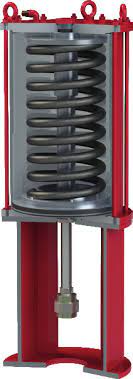 Rotork LP-egyszeres működésű hajtás